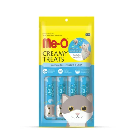 Me-O Creamy Treats Chicken & Liver – 60g (4 pcs)
