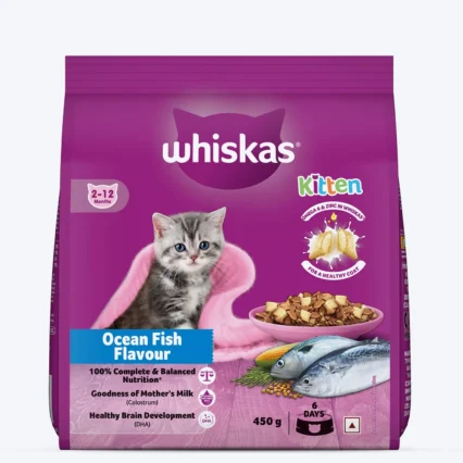Whiskas Ocean Fish Dry Food For Kitten (2-12 Months)