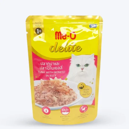 Me-O Delite Tuna With Bonito in Jelly Wet Cat Food - 70 g packs