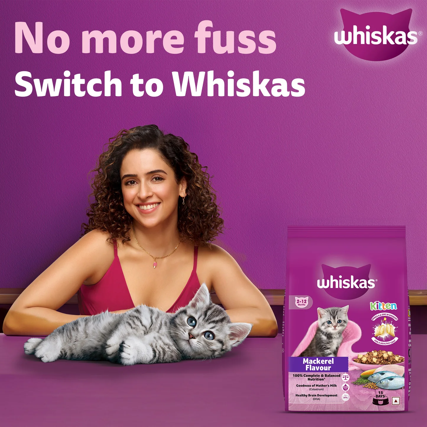 Whiskas Ocean Fish Dry Food For Kitten (2-12 Months) - Image 2
