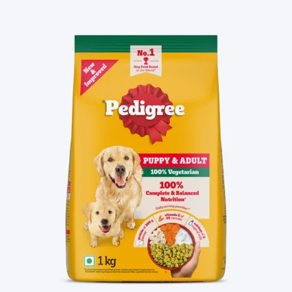 Pedigree 100% Vegetarian Dry Food For Adult Dog & Puppy