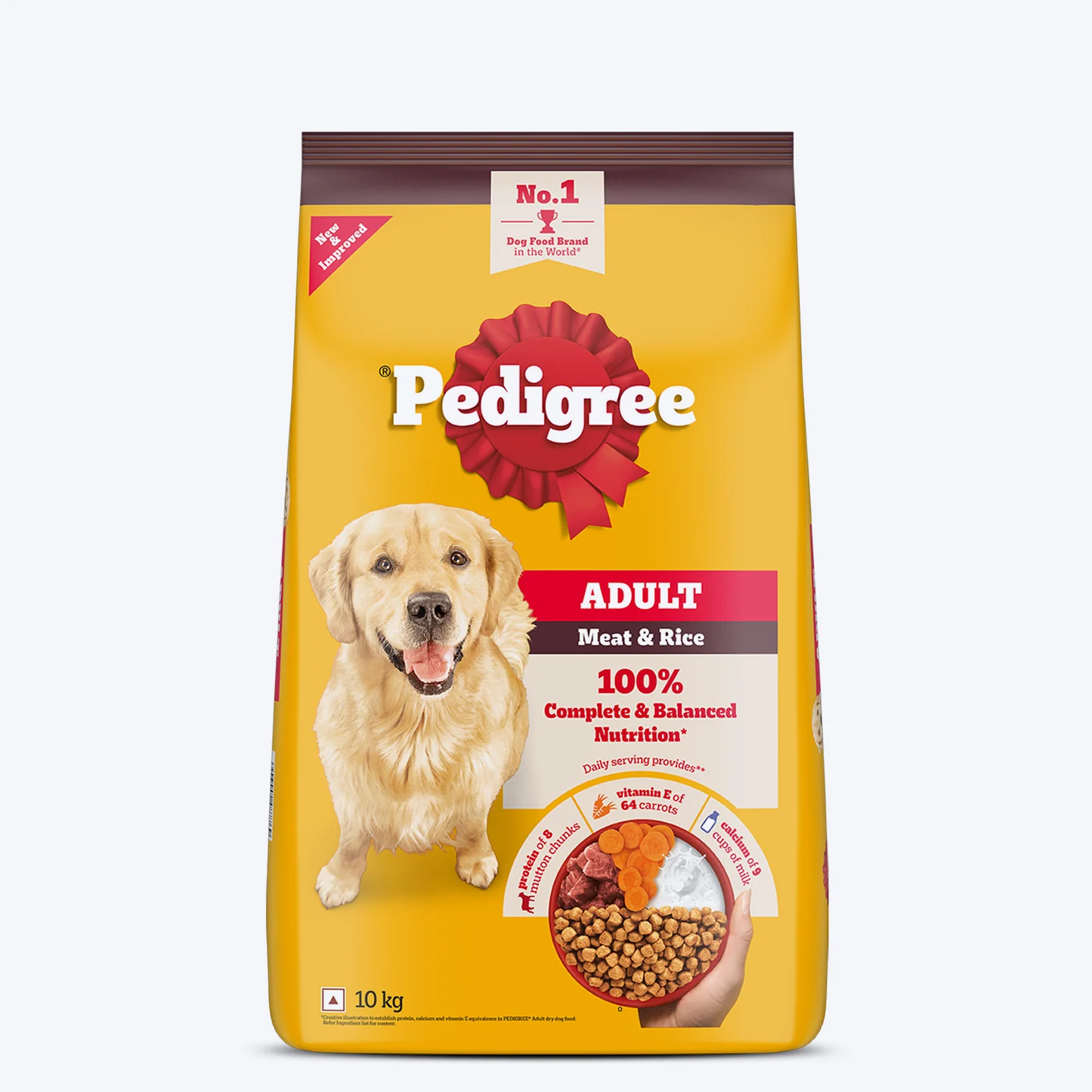 Pedigree Meat & Rice Dry Food For Adult Dog