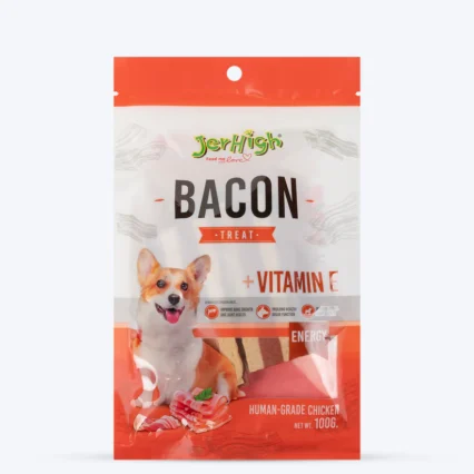 JerHigh Bacon Dog Treats - 100 g