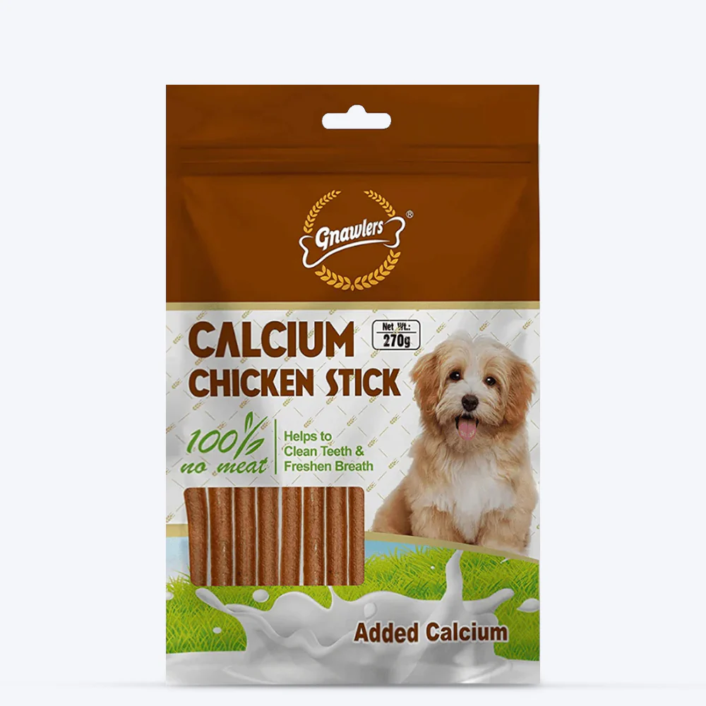 Gnawlers Calcium Chicken Stick Dog Treats - 270 g