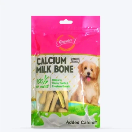 Gnawlers Calcium Milk Bones Dog Treats - Small
