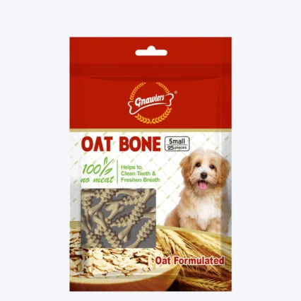 Gnawlers Oat Bones Dog Treats - 225 g (25 pcs)