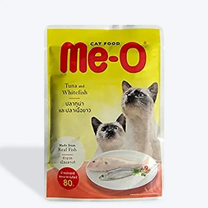 Me-O Tuna & White Fish Wet Cat Food - 80 g