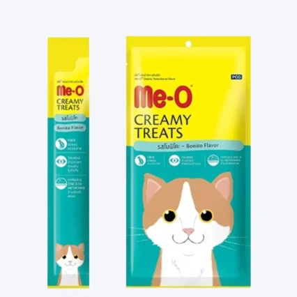 Me-O Creamy Cat Treats - Bonito - Pack of 20 (20 x 15 g)