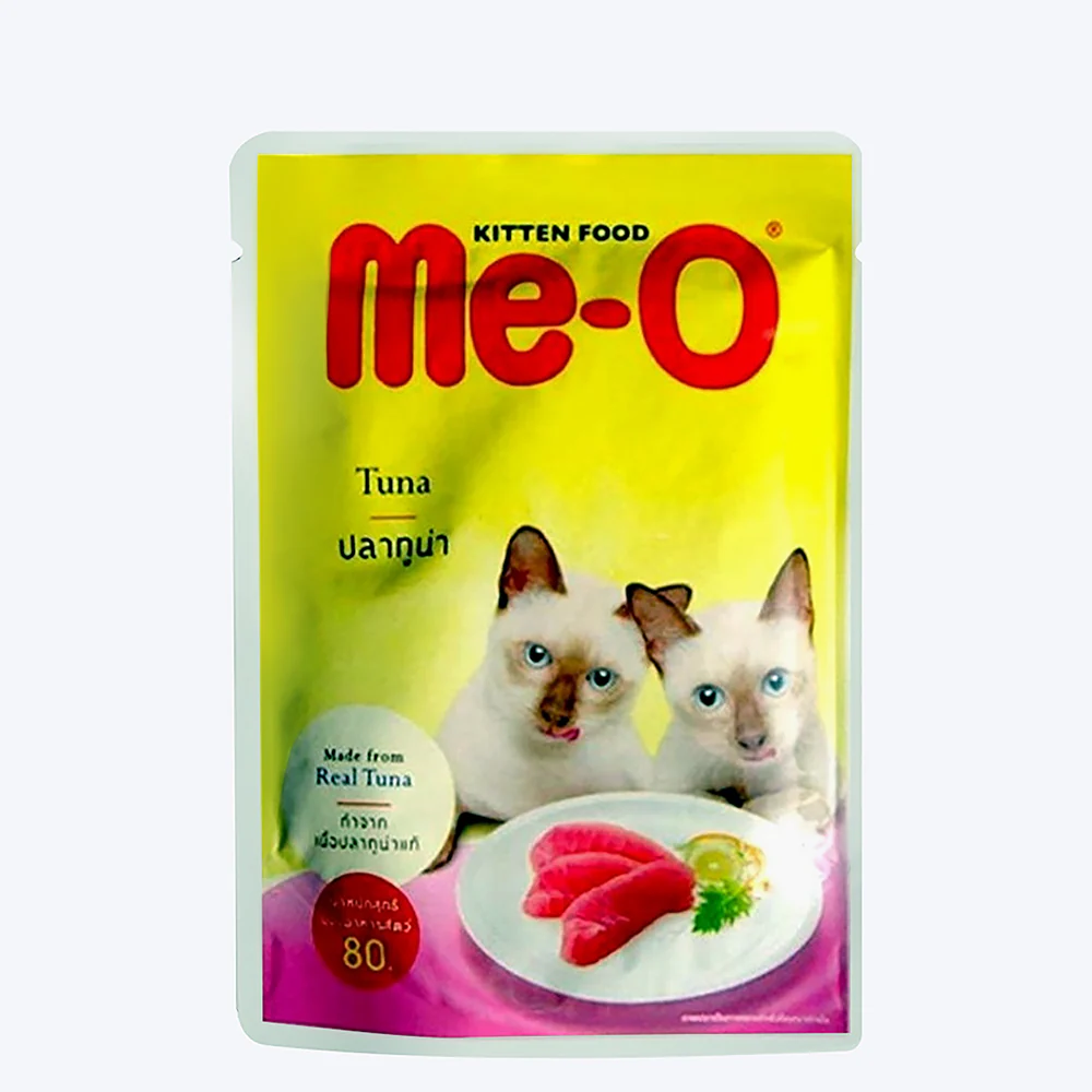 Me-O Tuna in Jelly Delite Pouch Wet Cat Food - 80 g packs