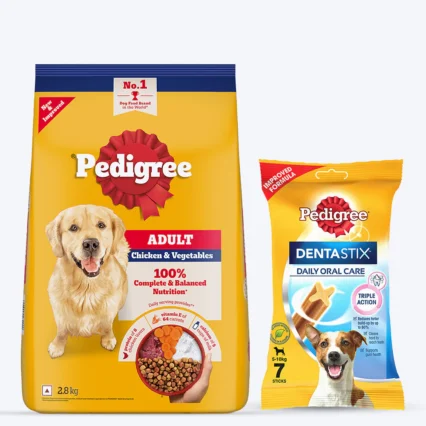 Pedigree Super Saver Adult Dog Food & Treat Combo - Pack of 2