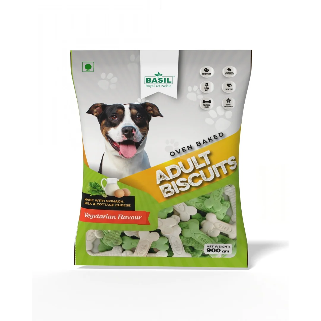 Dog Biscuits, Vegetarian Treat - Suitable for All Breeds, Large Dogs - 900 Grams